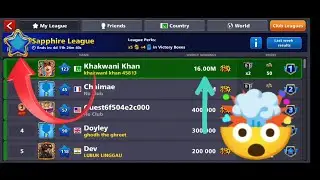 Sapphire League Top in 8 Ball Pool. Best gameplay with Devil Cue 💪.