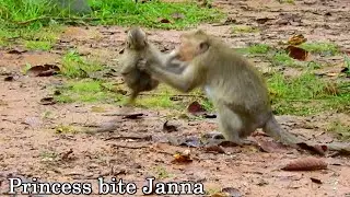 Shucking Heart!Poor little Janna get cruelty attack & bite hurt by Princess,Janna seizure cry loudly