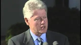 President Clinton's Remarks on Budget Negotiations (1999)