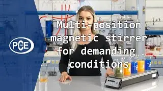 Multi-Position Magnetic Stirrer PCE-MSR 405 with 5 stirring positions and 1500 rpm | #PCEInstruments