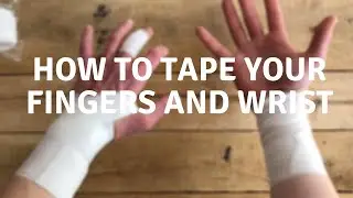 How To Use Finger Tape - How to Goalkeeper tape your Wrists and fingers