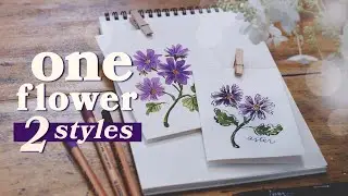 How to Paint Watercolor Flowers for Beginners (2 Easy Styles)