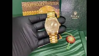 Rolex Day Date President Men&rsquo;s watch Diamond Bezel and Dial Bark Bracelet 18038