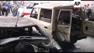 Suicide bomber blamed for blast in police bus, at least 25 dead