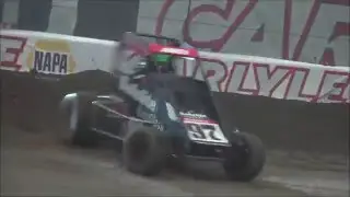 Rico Abreu's celebration after winning 30th Annual Chili Bowl