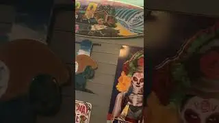 Surfboard Artwork Wall Art & Mexican Food at Taco City Cocoa Beach | Near Patrick Space Force Base