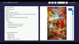 Interactive Image Sketching Web App Full-Screen Canvas Off-Canvas Tools Random Brush Generator
