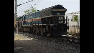 WDG4 headed bhavnagar-kochuvelli exp. 110 km/h se vatva stn. se nikli. #wdg412497 #railfununlimited