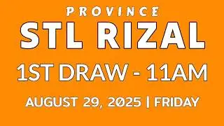 STL Rizal Province result today 11am draw result August 29, 2025 morning 1st draw