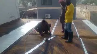 R.Y.k technowash waterproofing with Memrain sheet on Top Roof Iran shaid