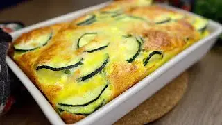 K&ouml;stlicher Auflauf mit Zucchini. Einfaches und leichtes Abendessen!
