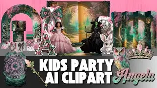 AI Design Creates Clipart Bundles for Kids Party Easy Step by Step
