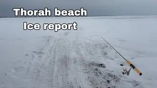 Thorah beach ice report 2026 (Lake Simcoe)