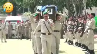 Funeral of Major General Amjad shaheed | Helicopter crashed | helicopter
