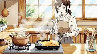A Quiet Morning in Japan Simple Traditional Breakfast Ghibli Inspired ASMR   朝ごはん