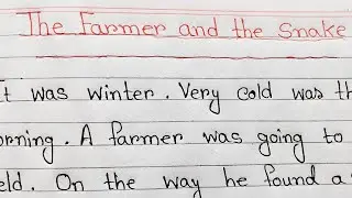 The farmer and the snake// Story writing.