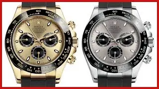 ▶ Rolex Cosmograph Daytona, Yellow Gold Ceramic, Oysterflex VS Daytona White Gold - COMPARISON