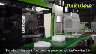 Disposable food plastic container production line