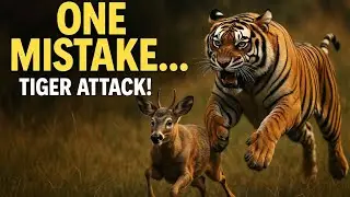 One Mistake Changed Everything &mdash; A Peaceful Deer Family vs Two Hungry Tigers | Jungle Survival 😱