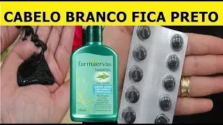 USEI E CABELO BRANCO FICOU PRETO SEM TINTA  Só com ISTO - NATURALMENTE