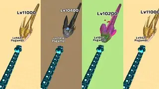 🐍Snake Clash! Level 10400–10600 All Boss Fights | 999% Power Snake Battle🔥