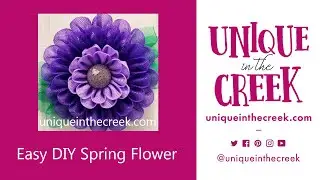 Marigold Petal Purple Deco Mesh Flower Wreath on UITC Large Board