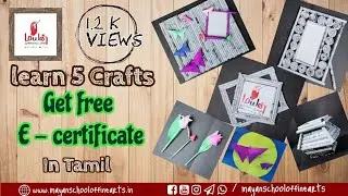 Easy newspaper crafts | Recycled Craft Ideas | Quick and Easy | Tamil  | certificate course