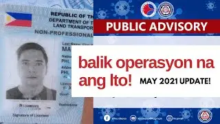 LTO ADVISORY: Balik Operasyon na ang LTO sa NCR, Cavite, Bulacan, Rizal at Laguna (May 2021)