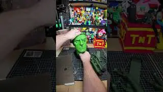 3D Printed Frankenstein Head Halloween Candy and Flower Pot