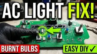 How to fix the Lights on Heating and AC Controls  Dodge Charger, Magnum, Challenger, Chrysler 300