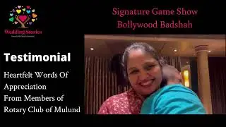 Testimonial  | Rotary Club of Mulund | Social events / Community Events | Wedding Stories