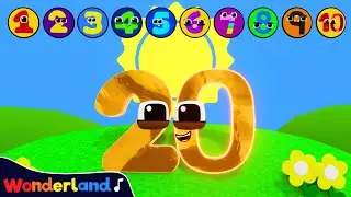 Wonderland Songs: Let's Get Moving Counting Numbers 1 - 20 | Kids Songs