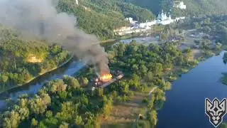 Ukrainian National Guard of Kulchytsky Battalion managed to destroy a Russian ammunition storage