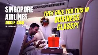 Singapore Airlines A350 Business Class Review- Singapore-Melbourne (English Subtitles)