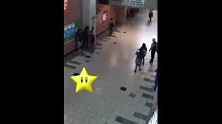 Student rides through Lehman High School on dirt bike