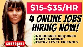🚨4 Online Jobs Hiring NOW! (Work from Home, Flexible Schedule, Great Pay!)