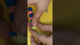 Making Cute 😘 Clay worm 🐛#shorts  #clay #art #trending #worms