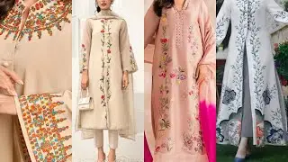 Hand embroidery suit design #trendingsuit #embroiderysuit