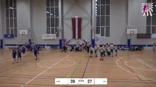BBBL U12 Honka FIN (gre) vs Keila KK EST (blu)