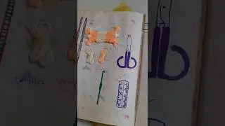 6th standard home craft journal | knitting /crochet | embroidery | tailoring | school needle work