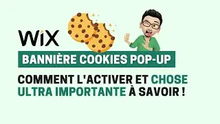 🍪 Cr&eacute;er une banni&egrave;re cookies pop-up facilement avec Wix | Bandeau RGPD Loi Protection Donn&eacute;es CNIL