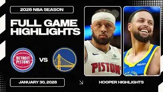 Golden State Warriors vs Detroit Pistons Full Game Highlights | Jan 30 | 2026 NBA Season