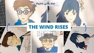 Painting Jiro Horikoshi, Nahoko Satomi  & Kurokawa || The wind rises @thutwo_vibes