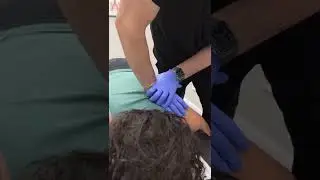 Shoulder blade pain? These adjustments were insane! 😳 #kingofcracks #chiropractor #asmr #shorts