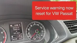 Сброс индикатора уровня масла Volkswagen Passat 2013 года / Сброс предупреждения о необходимости ...