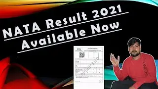 nata result 2021 available now