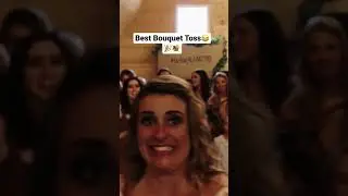 Funniest Bouquet Toss Yet😂🎉💐