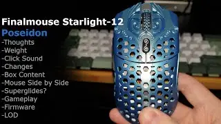 Finalmouse Starlight 12 Poseidon Review - Thoughts & Mouse Comparisons - Changing LOD & Firmware