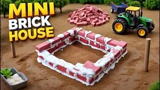 top creative video using mini tractor and bricks cowshed