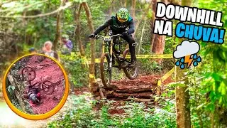 Muito BARRO e TOMBOS DE BIKE no campeonato de DOWNHILL ⛈️